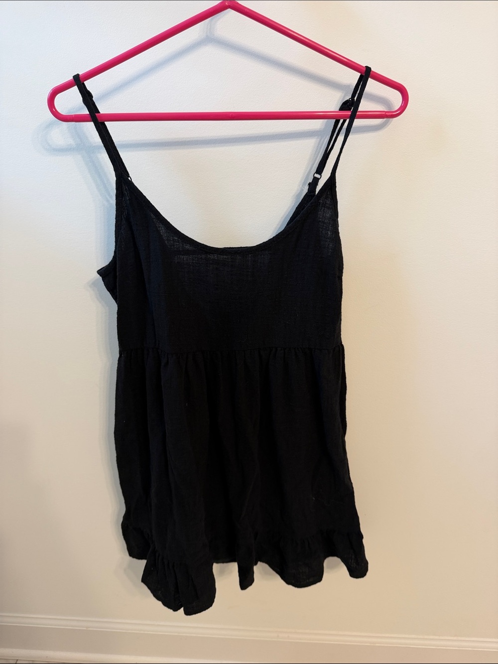 Cotton On Black Spaghetti Strap Camisole Dress